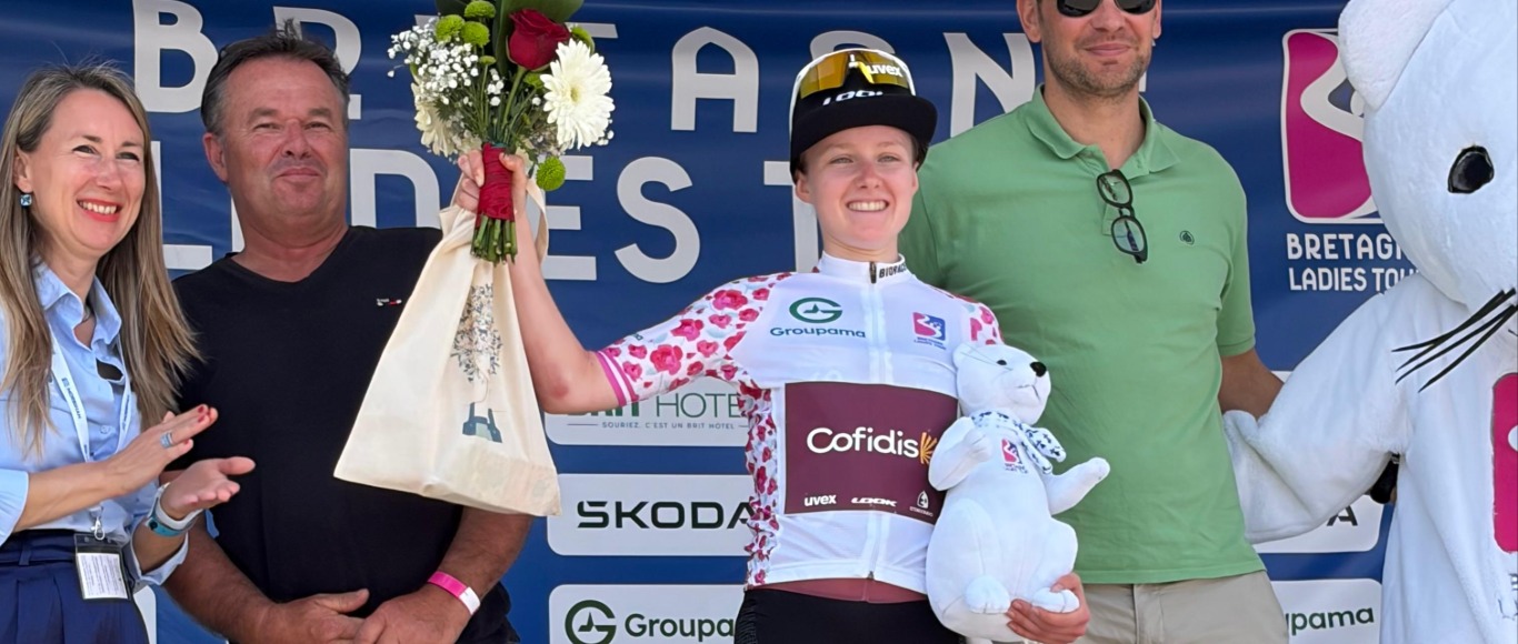 Bretagne Ladies Tour – Ema Comte en blanc
